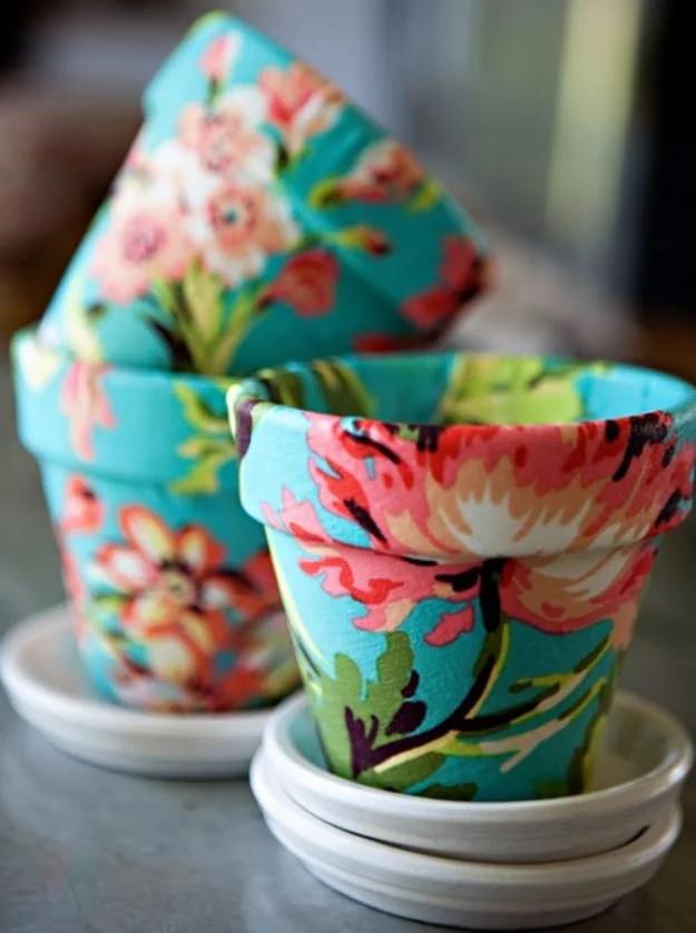 Fabric Terracotta Pots, quick enough to finish before nap time and an upgrade that feels far pricier than it was