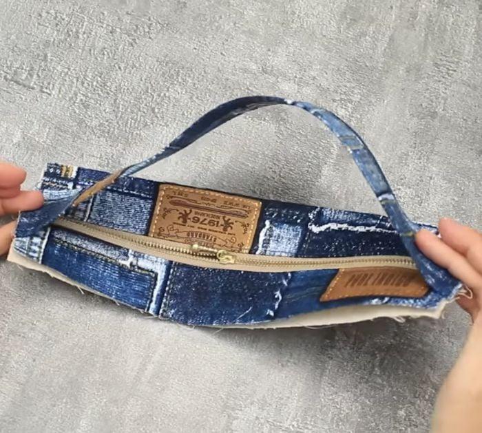 How To Sew Denim Pouch Bag