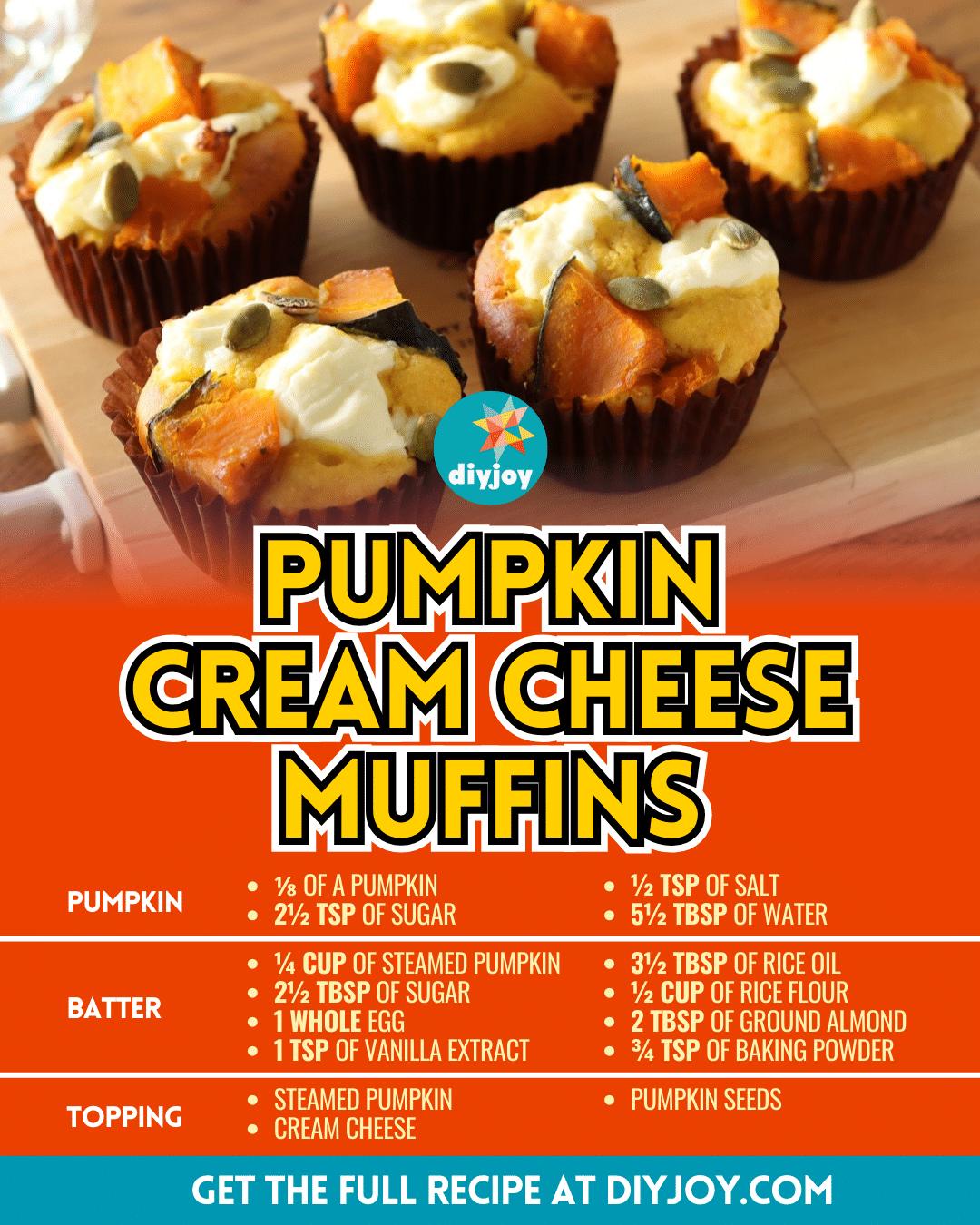 Easy Pumpkin Cream Cheese Muffins