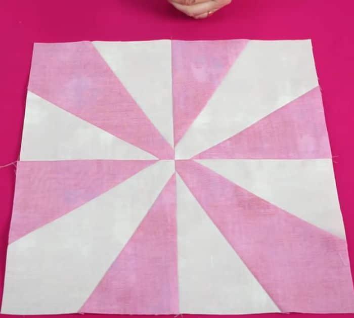 Easy Quilt As You Go Daisy Block Design