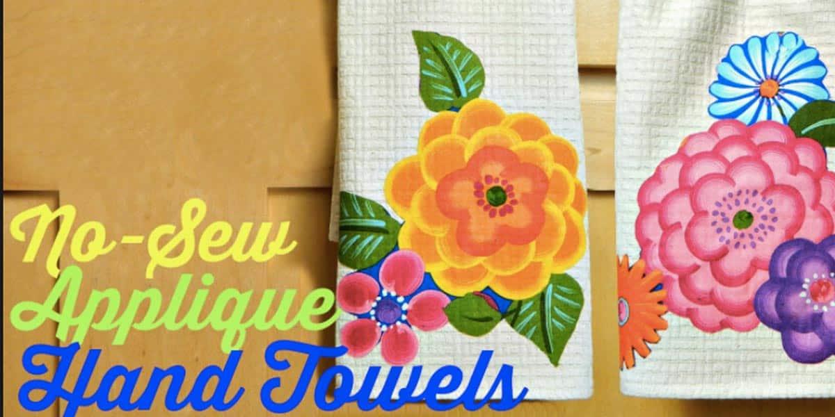 Watch How He Makes These Awesome No Sew Appliqué Towels (Beautiful!)