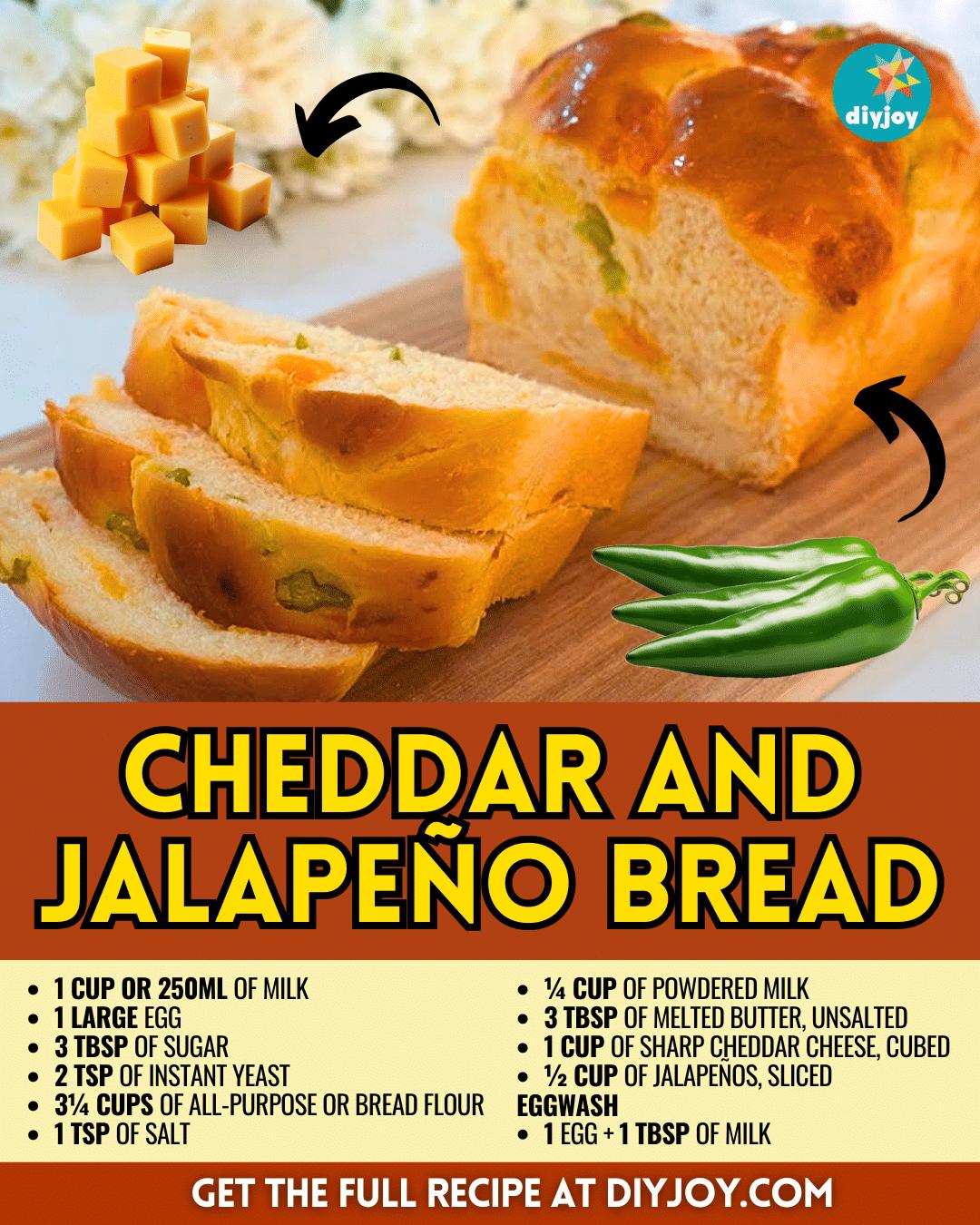 Super Soft Cheddar and Jalapeño Bread Recipe