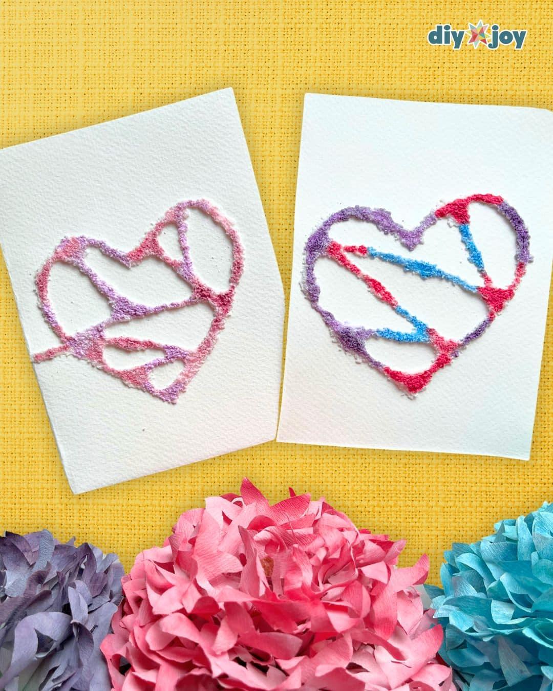 Painting Salt And Glue — salt painting ideas for beginners