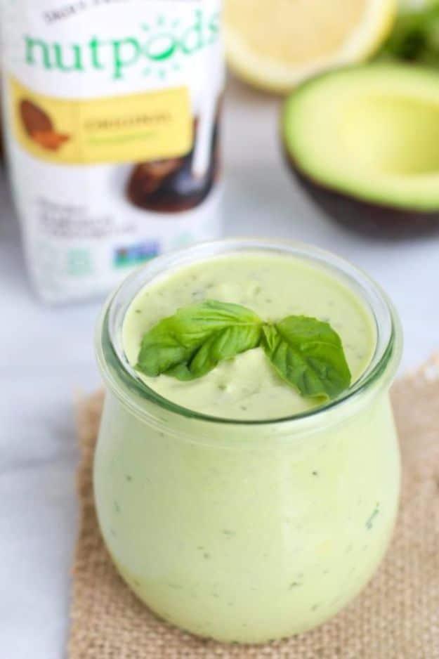 Salad Dressing Recipes - Green Goddess Dressing - Healthy, Low Calorie and Easy Recipes for Creamy Homeade Dressings - How To Make Vinaigrette, Mango, Greek, Paleo, Balsamic, Ranch