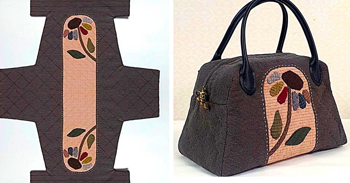 DIY Quilted Bag With Free Pattern
