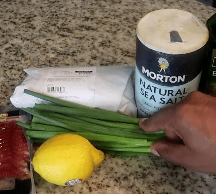 Ingredients for Bacon-Wrapped Salmon Bites