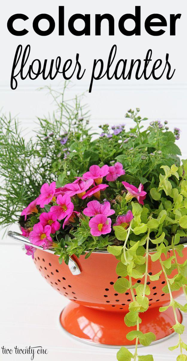 Colander Flower Planter, a project that looks pricier than it really is and an idea worth trying before buying something new