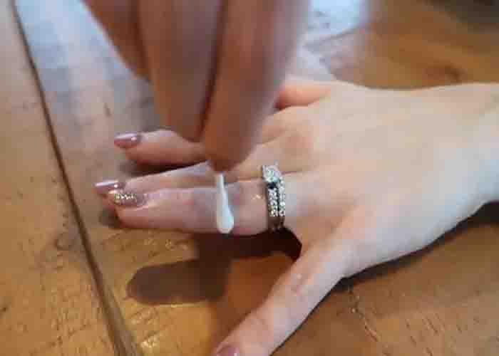 Using petroleum jelly to remove stuck ring on your finger
