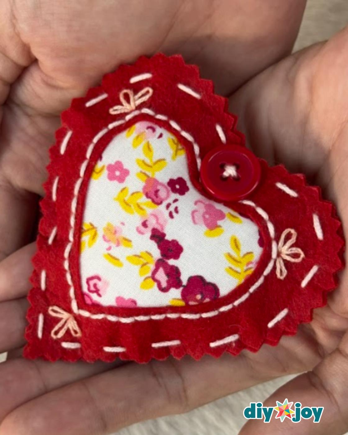 Fabric Hearts Sewing