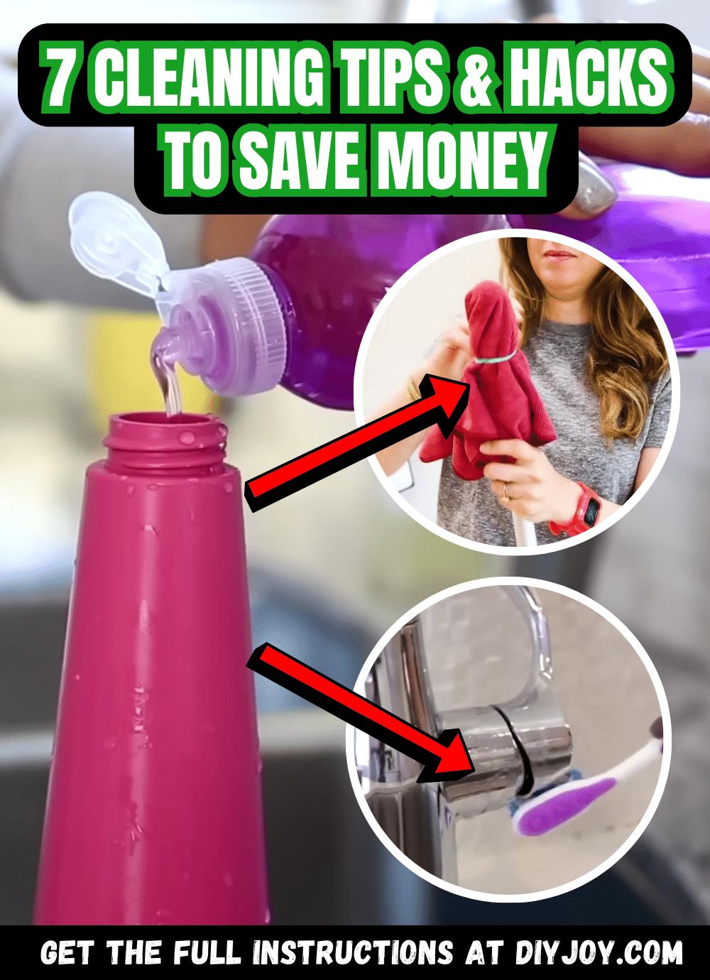 7 Cleaning Tips & Hacks To Save Money