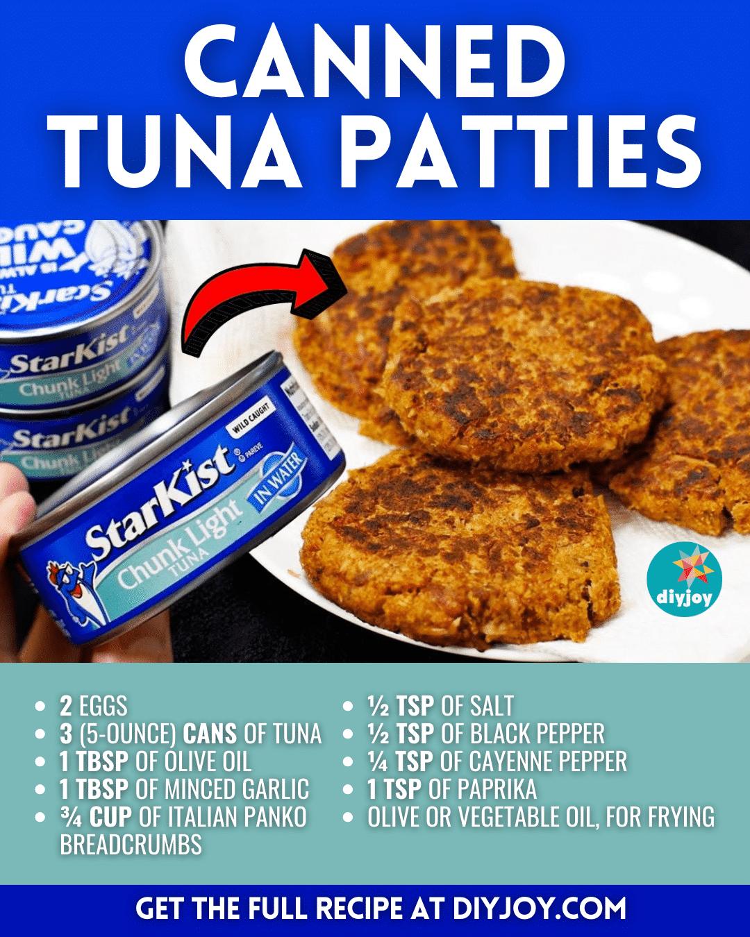 Easy & Quick Canned Tuna Patties Recipe