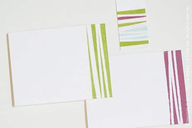 Embossed Stripes, a paper craft idea, no fancy equipment needed to get started and a keepsake worth handing down