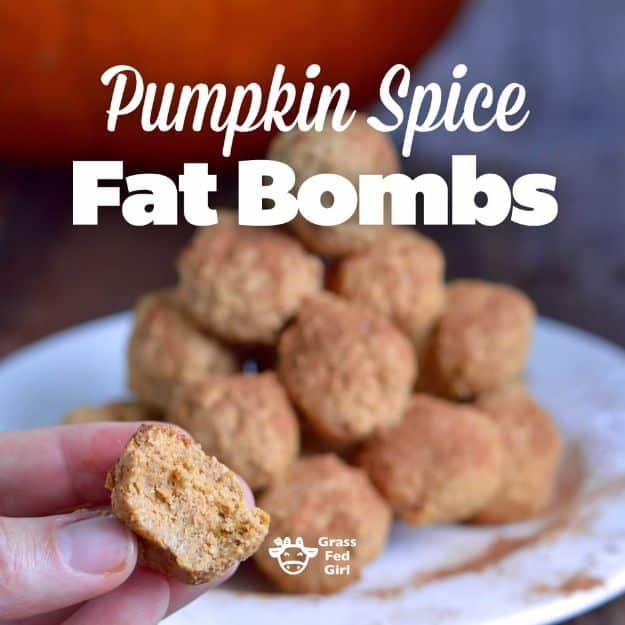 Keto Fat Bombs and Best Ketogenic Recipe Ideas to Make At Home - Pumpkin Spice Keto Fat Bomb - Easy Recipes With Peanut Butter, Cream Cheese, Chocolate, Coconut Oil, Coffee low car
