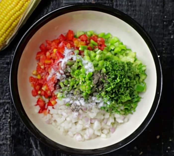 Healthy and Fresh Corn Salad Recipe Instructions