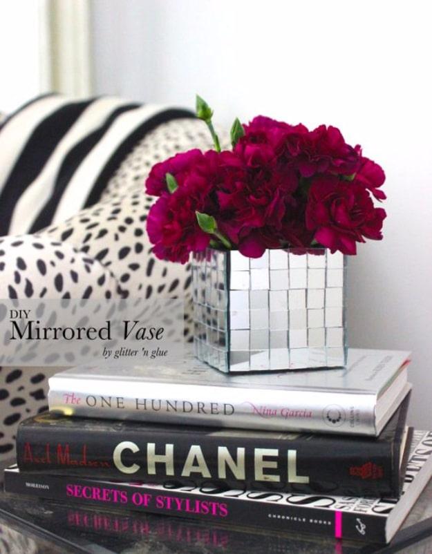 DIY Mirrored Vase, a beginner friendly build with no special tools required and a finishing touch that ties the room together