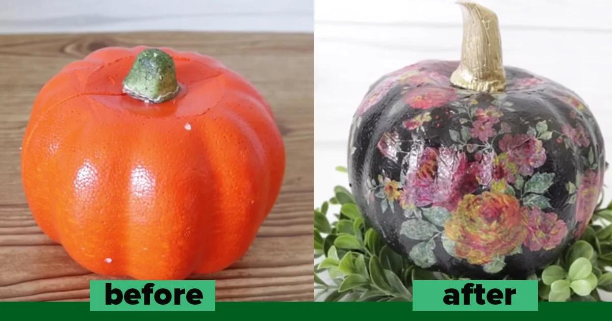 3 Dollar Store Pumpkin Makeovers To Try