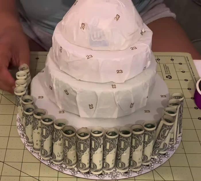 Easy To Make DIY Money Cake