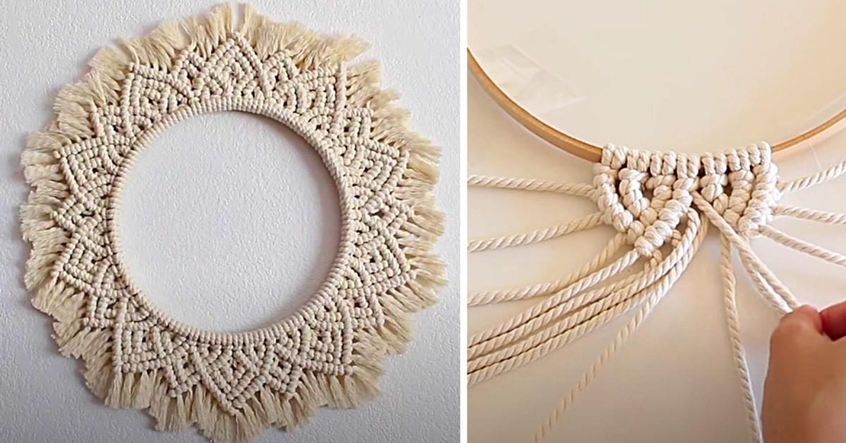 How To Make Macrame Mandala Wall Hanging