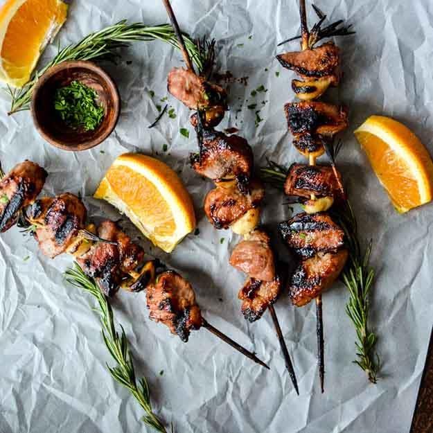 Quick & Easy Pork Grilling Recipes | Apricot & Orange BBQ Pork Kabobs Recipe | DIY Projects & Crafts by Sueeye at