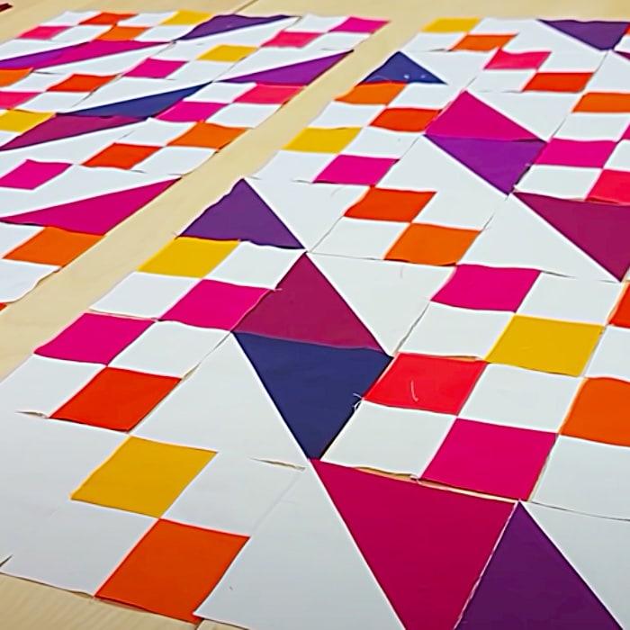 How To Make A Fat Quarter Beginner's Quilt - Fat Quarter Quilt Pattern Easy Fat Quarter Quilt - Easy Sewing Ideas