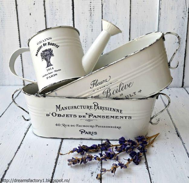French Made Metal Flower Pots, quick to put together in an afternoon and a fun update worth trying at least once
