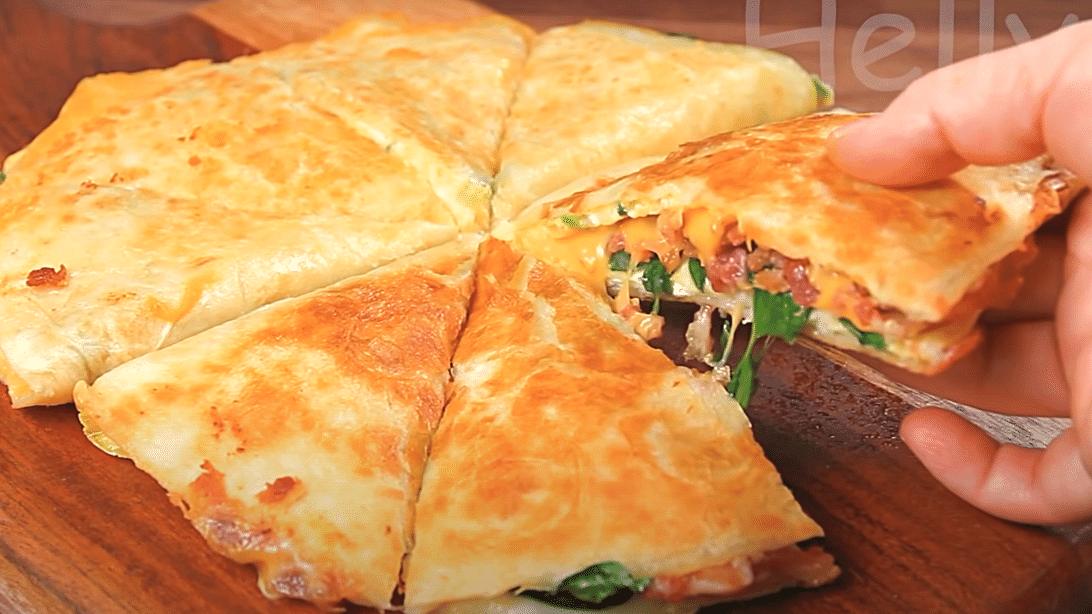 Super Quick Breakfast Quesadillas