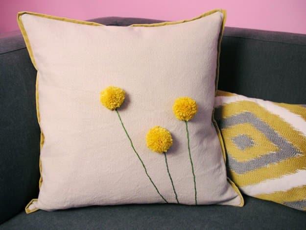 DIY Pillows and Creative Pillow Projects - DIY Billy Ball Pillow - Decorative Cases and Covers, Throw Pillows, Cute and Easy Tutorials for Making Crafty Home Decor - Sewing Tutoria