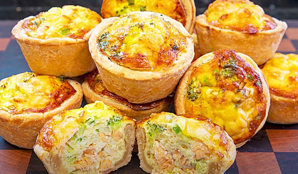 Mini Quiches With Salmon And Broccoli Recipe