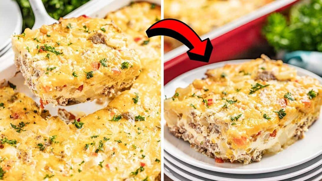 Loaded Hash Brown Breakfast Casserole Recipe