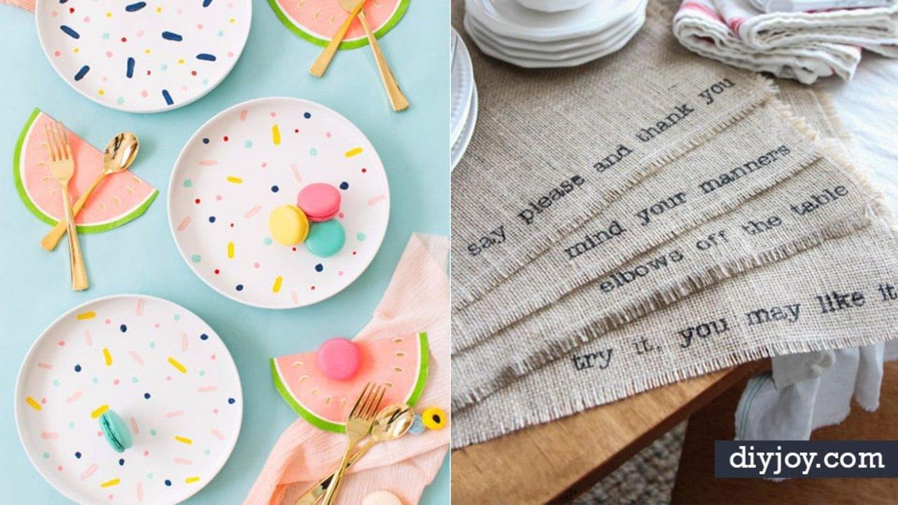 42 Cool Napkins and Placemats To Make Today