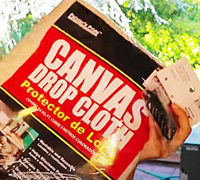 Use Drop Cloths From Lowes To Make Outdoor Patio Curtains