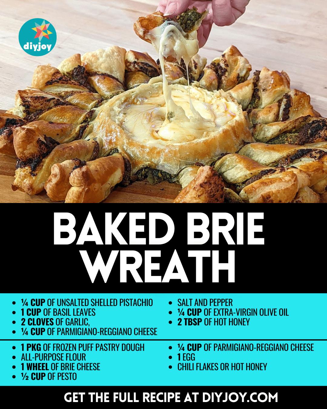 Easy Baked Brie Wreath Recipe