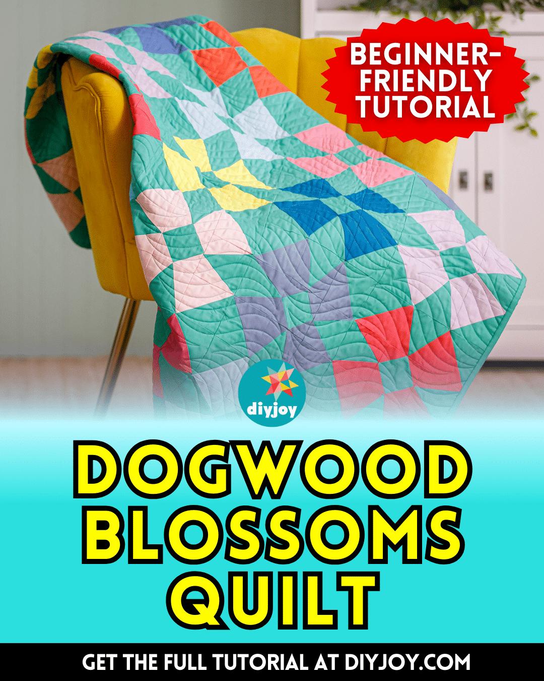 Easy Dogwood Blossoms Quilt Tutorial