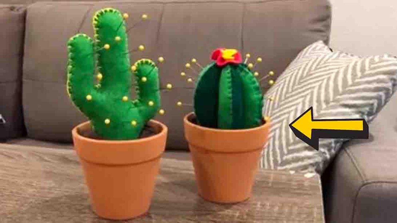 DIY Cactus Pin Cushion Tutorial
