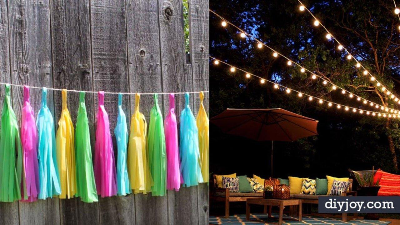 32 Easy DIY Decor Ideas for Backyard Parties