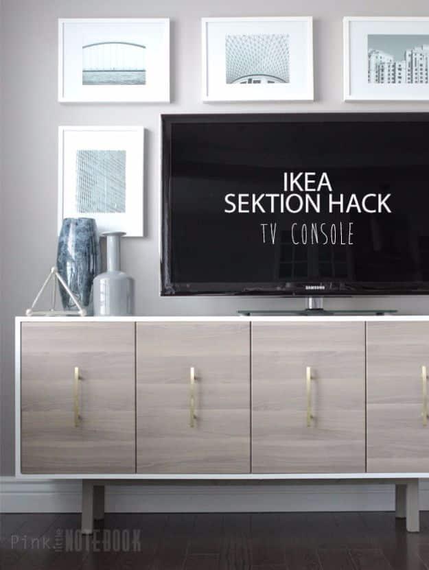 IKEA Hack TV Console, a diy media console build, simple enough for a first try and an idea worth saving for later