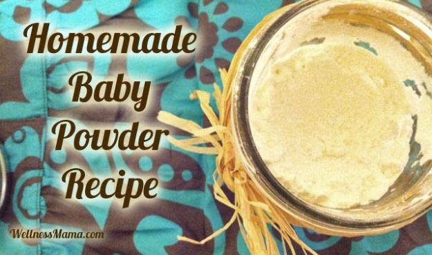 Homemade All Natural Baby Powder, easy to scale up for a full batch and a keepsake worth handing down