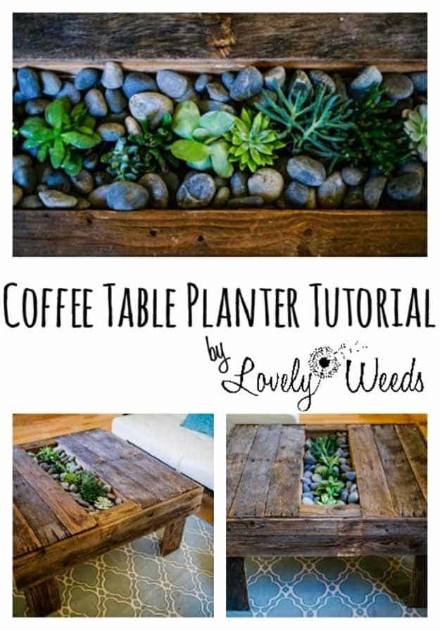 Easy DIY Furniture Ideas | Rustic DIY Home Decor | Cheap Coffee Table Ideas | DIY Projects and Crafts by Sueeye #coffeetables #diyfurniture
