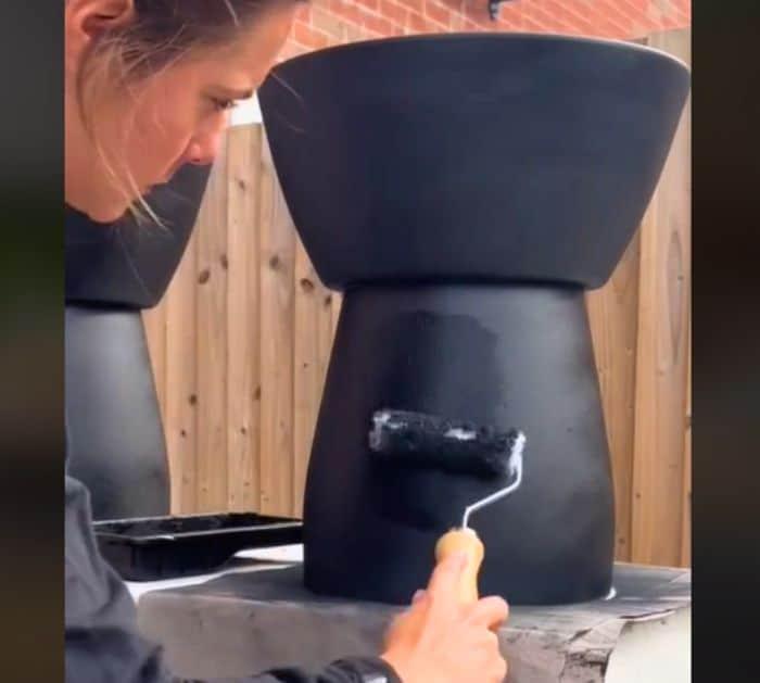 DIY Side Table Using Flower Pots Project