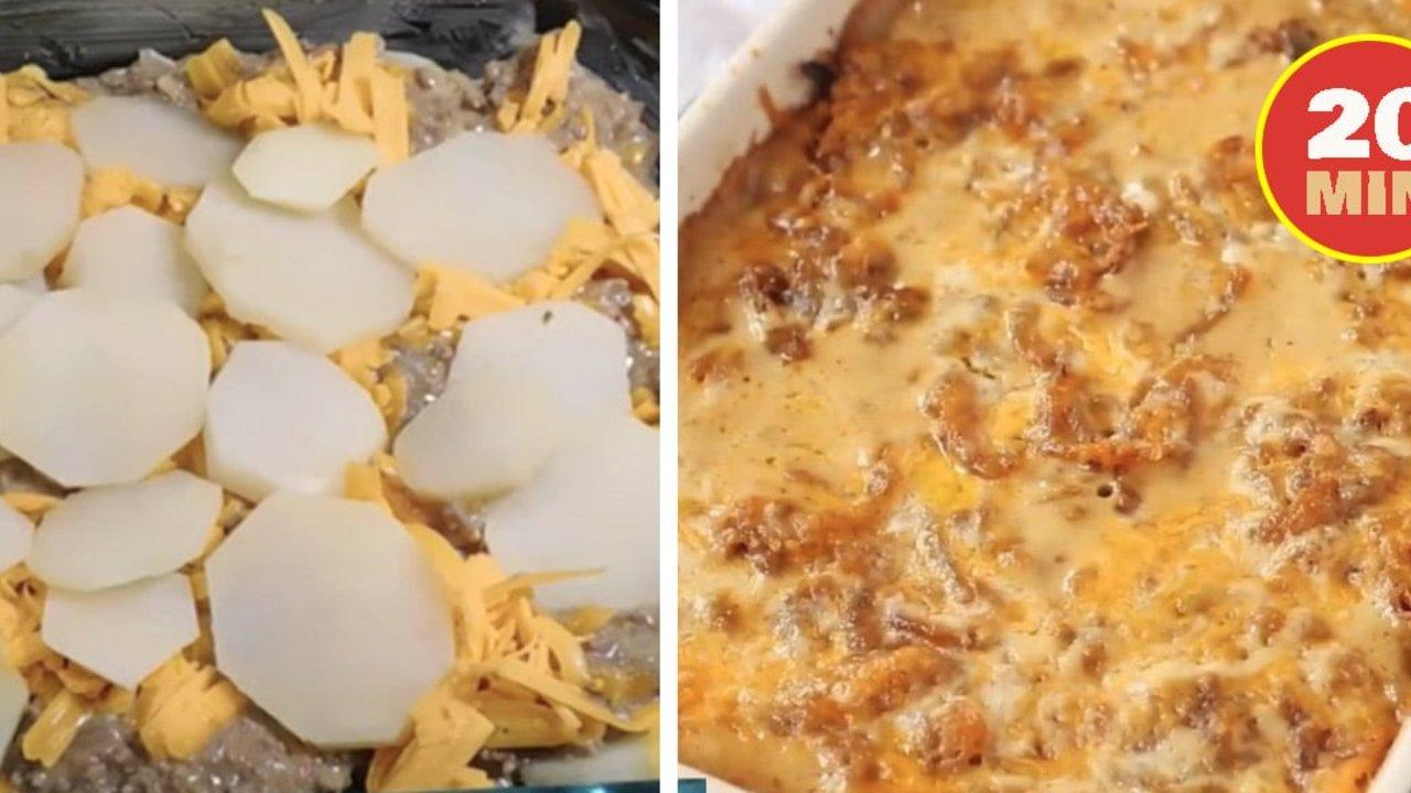 Southern Hamburger Potato Casserole Recipe