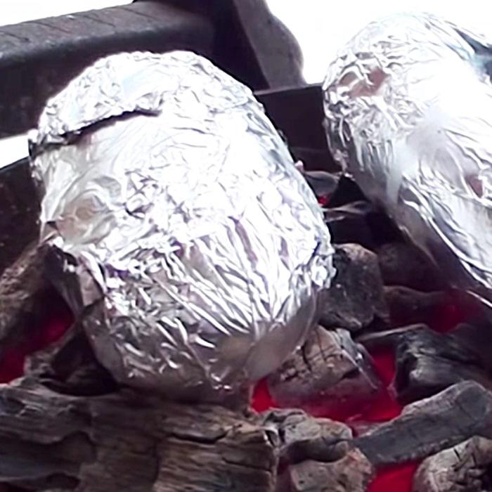 Volcano Baked Potato Recipe - How To Make A Stuffed BBQ Potato - Easy Grilling Ideas