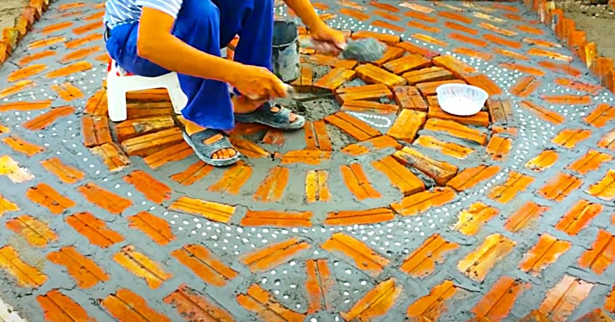 How To Build A Brick-Art Garden Feature