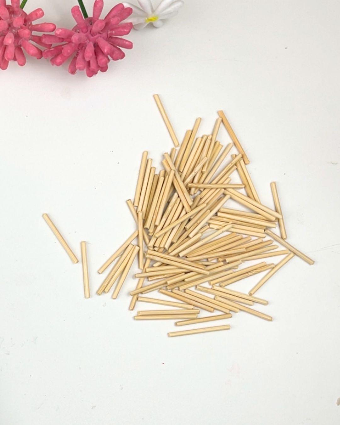 Easy Q Tip Flower Bouquet — making the vase