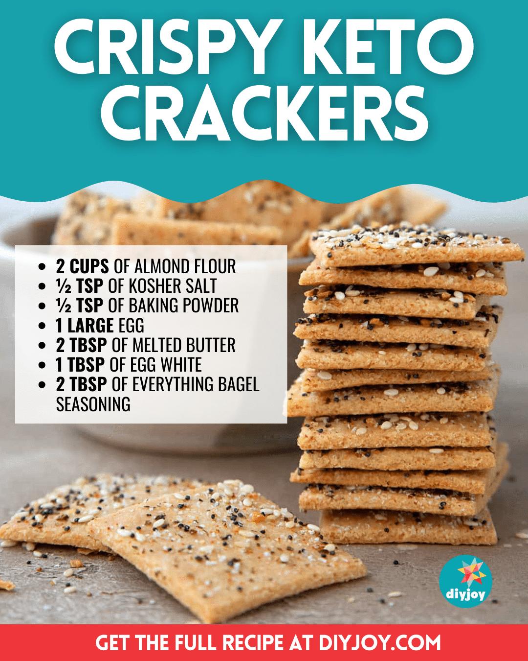 6-Ingredient Crispy Keto Crackers Recipe