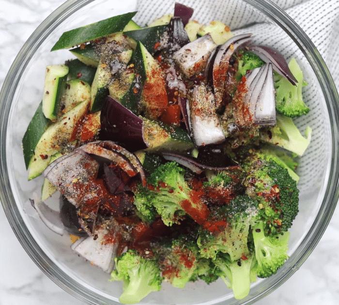 Air Fryer Roasted Vegetables Ingredients