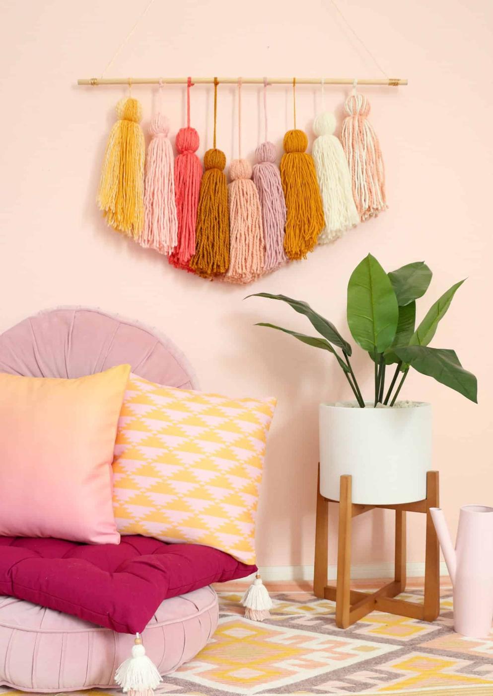 Giant Tassel Wall Hanging, easy enough to hand off to a total beginner and a detail company always compliments