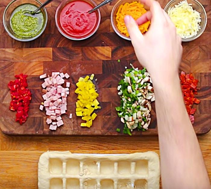 Learn to make these ice cube tray pizza party bites recipe