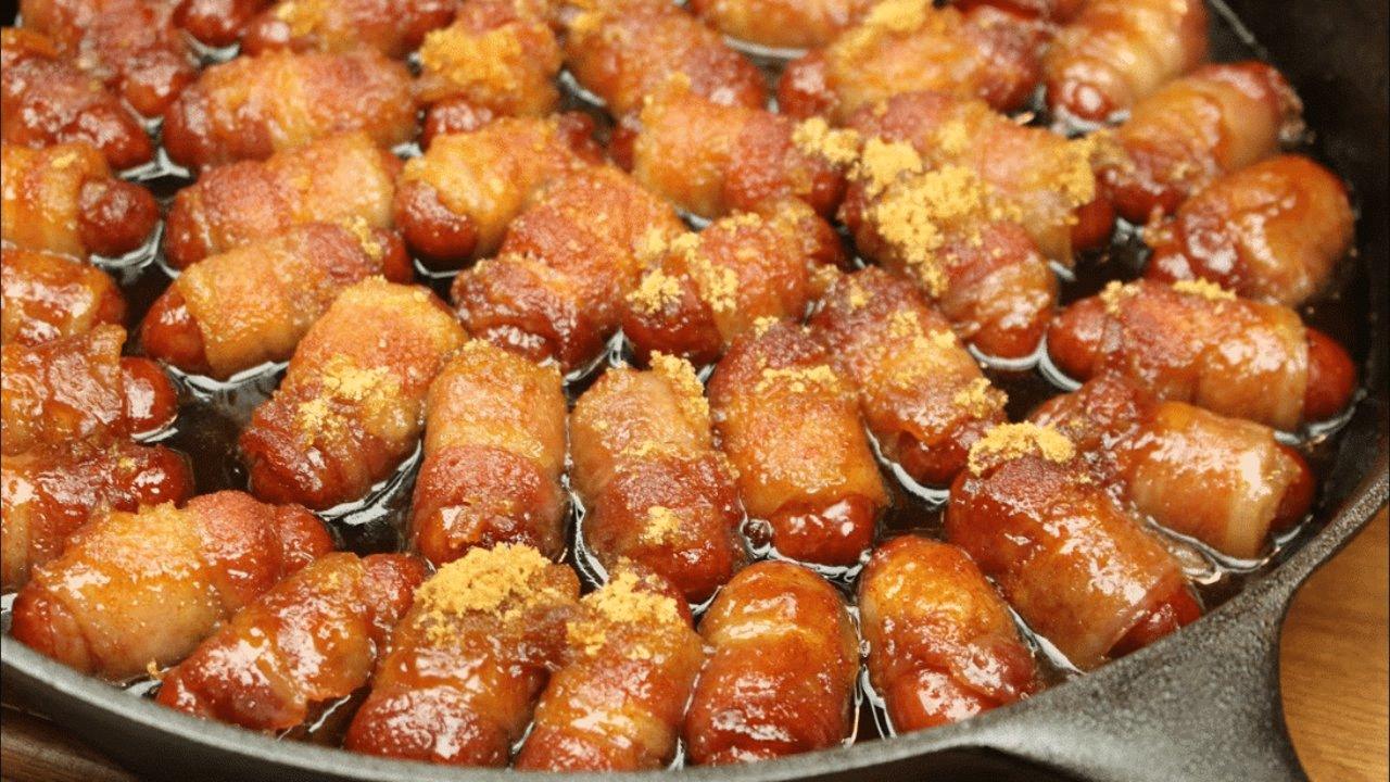 Bacon-Wrapped Lil Smokies w/ Brown Sugar Recipe