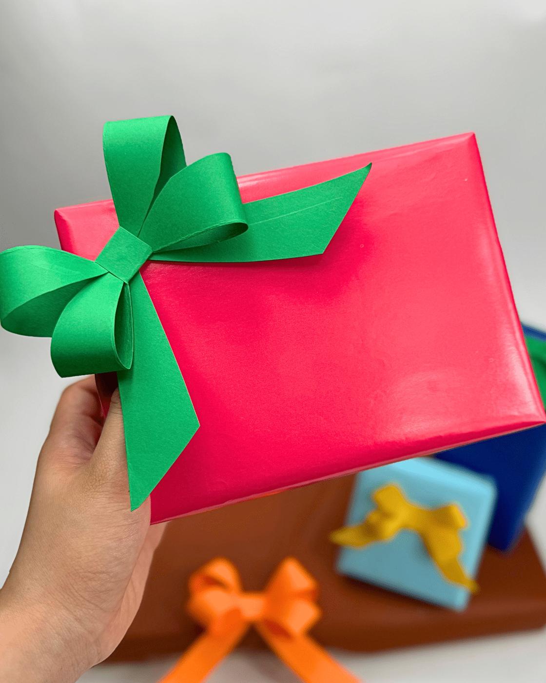 Easy Paper Bow — diy paper ribbon