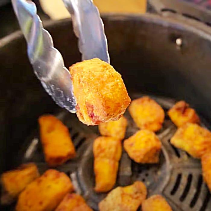 Crispy Air Fryer Salmon Nuggets - Easy Air Fryer Recipes - How To Make Air Fryer Nuggets